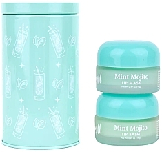 Lippenpflegeset - Barry M Mint Mojito Lip Care Duo In Tin (lLippenbalsam 14 g + Lippenmaske 14 g)  — Bild N1