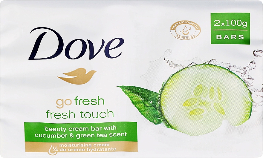 Cremeseife mit Gurke und grünem Tee - Dove Go Fresh Cream Bar With Cucumber & Green Tea Scent — Bild N1