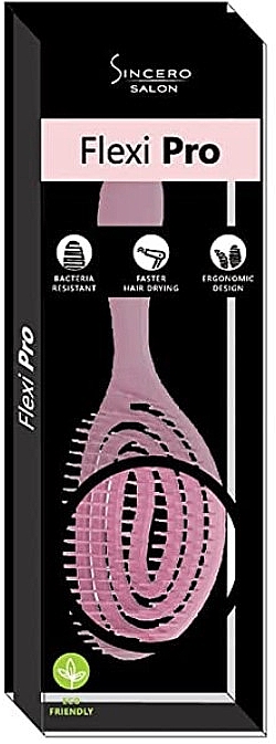 Haarbürste rosa - Sincero Salon FlexiPro Hair Brush Pink — Bild N2