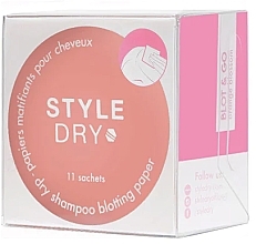 Ölabsorbierende Haartücher 11 St. - Styledry Dry Shampoo Blotting Paper Orange Blossom — Bild N1
