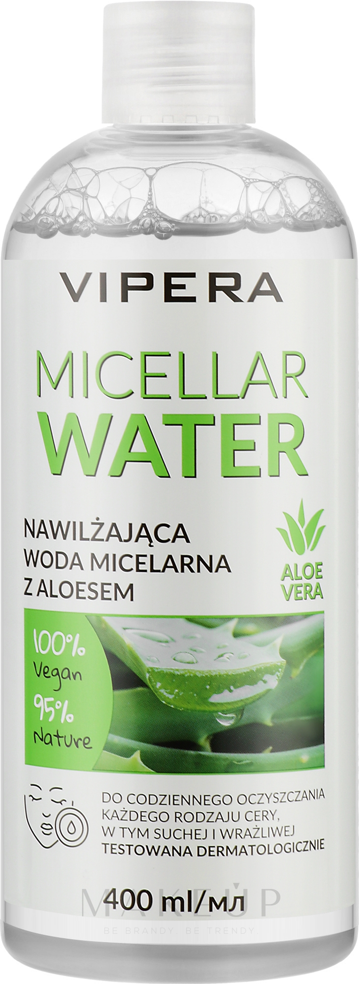 Feuchtigkeitsspendendes Mizellenwasser mit Aloe Vera - Vipera Aloe Vera Moisturizing Micellar Water — Bild 400 ml