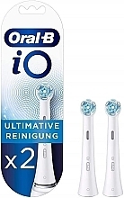 Austauschbare Zahnbürstenköpfe für elektrische Zahnbürste weiß 2 St. - Oral-B iO Ultimate Clean — Bild N1