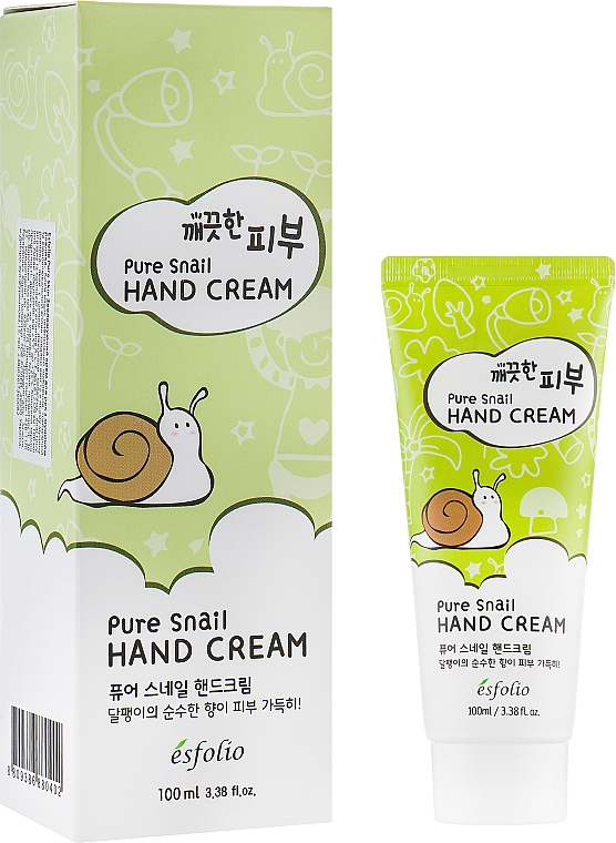 Pflegende Handcreme mit Schneckensekret - Esfolio Pure Skin Pure Snail Hand Cream — Bild N1