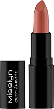 Düfte, Parfümerie und Kosmetik Lippenstift - Misslyn Cream To Matte Long-lasting Lipstick