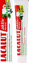 Zahnpasta zur Stärkung von Zähnen und Zahnfleisch - Lacalut Aktiv Herbal Toothpaste — Bild N2