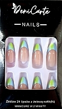 Künstliche Nägel in Mandelform 24 St. - Deni Carte Nails 9966  — Bild N1