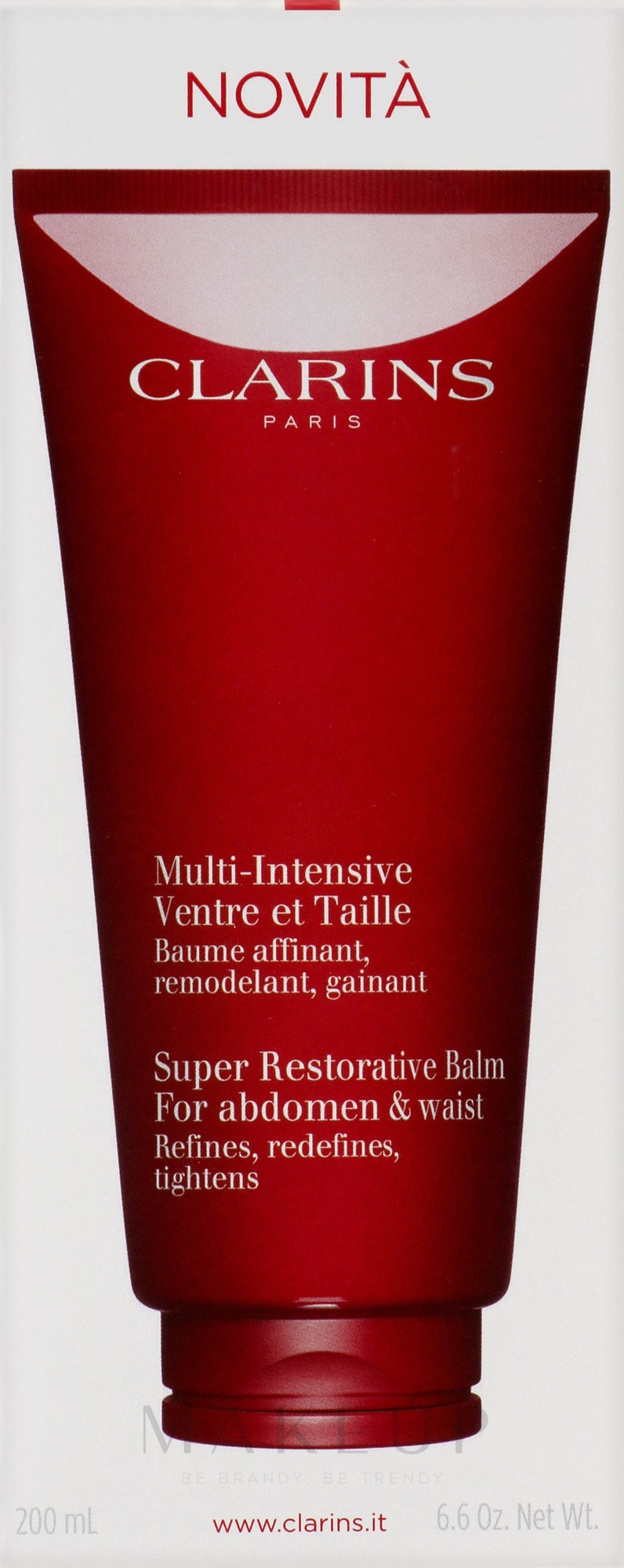 Balsam zur Gewichtsreduktion - Clarins Super Restorative Balm For Abdomen And Waist — Bild 200 ml