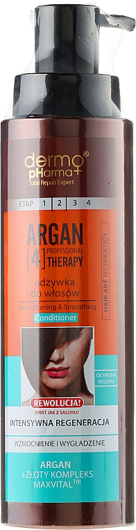 Haarspülung - Dermo Pharma Argan Professional 4 Therapy Strengthening & Smoothing Conditioner