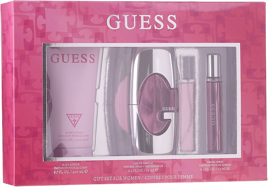 Guess Guess for Women - Duftset (Eau de Parfum 75ml + Körperlotion 200ml + Eau de Parfum 15ml)