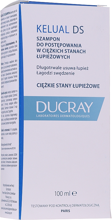 Haarpflegeset gegen Schuppen - Ducray Kelual Ds Set (Shampoo 2x100ml) — Bild N3