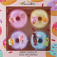 Badebomben-Set - Love Skin Happy Donuts (Badebomben 4x60g)  — Bild N5