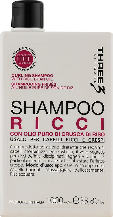 Shampoo für lockiges Haar - Faipa Roma Three Hair Care Ricci Shampoo — Bild N3