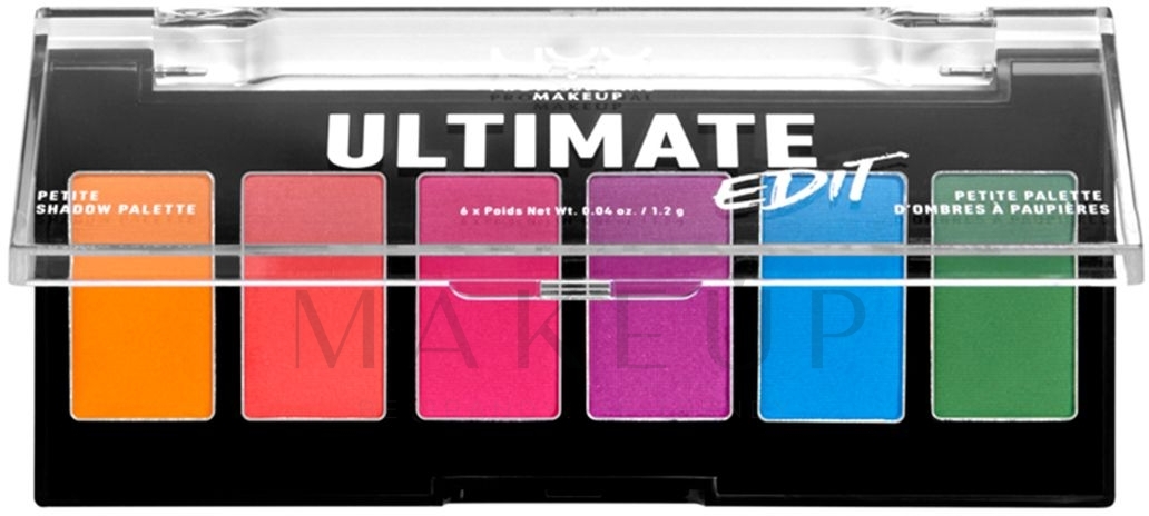 Lidschattenpalette - NYX Professional Makeup Ultimate Edit Petite Shadow Palette — Bild Brights