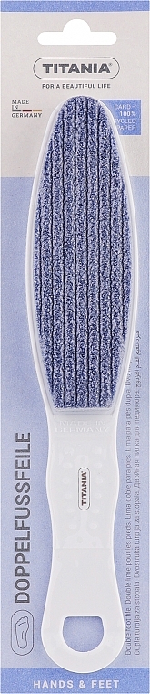 Doppelseitige Pediküre-Nagelfeile mit Bimsstein violett - Titania — Bild N2