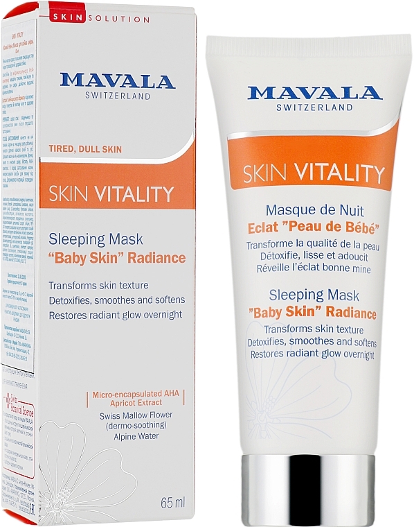 Nachtmaske für strahlende Haut - Mavala Vitality Sleeping Mask Baby Skin Radiance — Bild N2