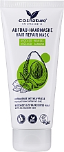Regenerierende Haarmaske mit Avocado und Mandel für strapaziertes und brüchiges Haar - Cosnature Hair Repair Mask Almond & Avocado — Bild N1