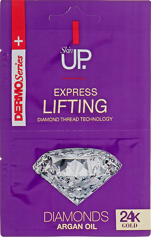 Lifting-Gesichtsmaske mit 24-Karat-Gold, Diamanten und Arganöl - Verona Laboratories DermoSeries Skin Up Express Lifting Diamonds 24k Gold