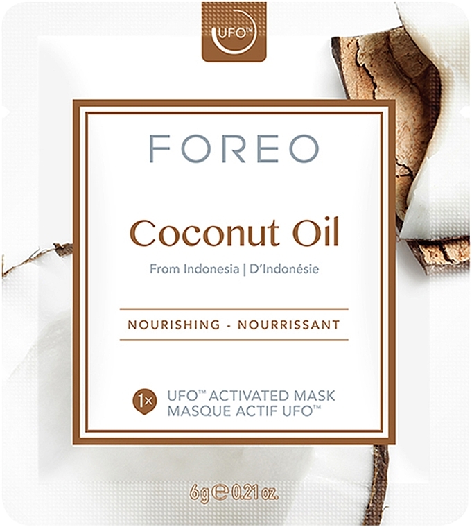 Pflegende Gesichtsmaske mit Kokosnussöl - Foreo UFO Activated Mask Nourishing Coconut Oil — Bild N2