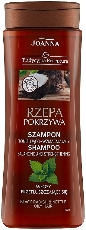 Shampoo für fettiges Haar "Schwarzer Rettich und Brennnessel" - Joanna Balancing And Strengthening Shampoo