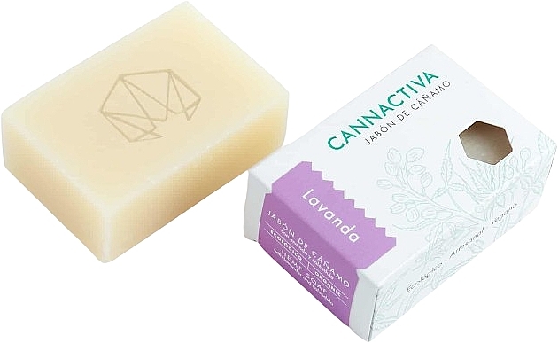 Naturseife mit Hanf und Lavendel, handgefertigt - Cannactiva Natural and Handmade Hemp and Lavender Soap — Bild N2