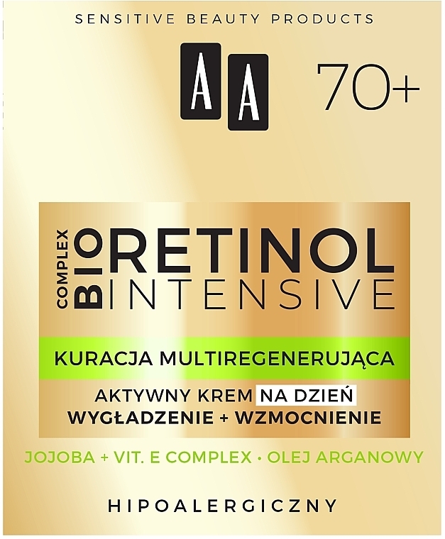 Stärkende Tagescreme mit Retinol und grünem Kaviar 70+ - AA Retinol Intensive 70+ Cream — Bild N1