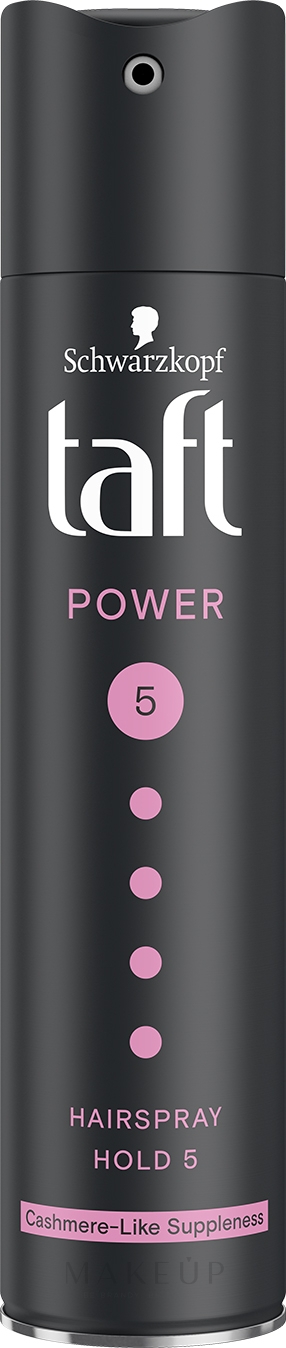 Haarlack Power Mega starker Halt - Schwarzkopf Taft Cashmere Touch Power Hairspray — Bild 250 ml