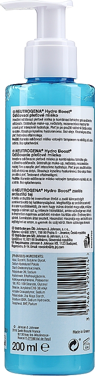 Gesichtsreinigungsmilch - Neutrogena Hydro Boost Cleanser Gelee Milk — Foto N3