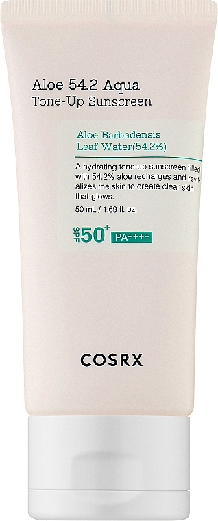 Feuchtigkeitsspendende Sonnenschutzcreme - Cosrx Aloe 54.2 Aqua Tone-Up Sunscreen SPF50+/PA++++ — Bild N1