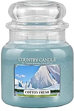 Düfte, Parfümerie und Kosmetik Duftkerze im Glas Cotton Fresh - Country Candle Cotton Fresh