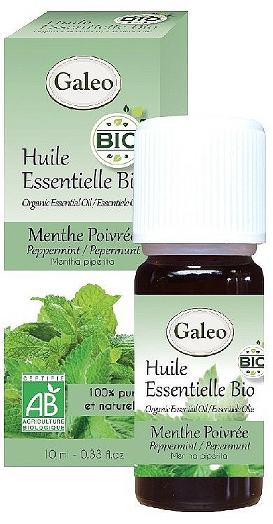 Organisches ätherisches Öl mit Pfefferminze - Galeo Organic Essential Oil Peppermint — Bild N1