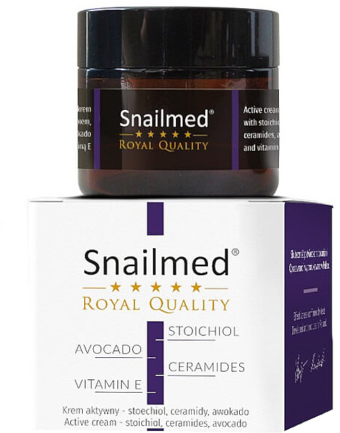 Aktive Anti-Falten Gesichtscreme für Männer - Snailmed Royal Quality Active Cream — Bild N2