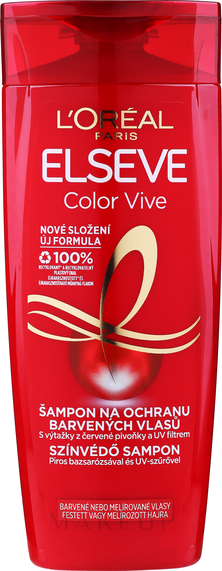 Farbschutz-Shampoo für mehr Glanz - L'Oreal Paris Elseve Shampoo Color Vive — Bild 250 ml