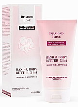 Düfte, Parfümerie und Kosmetik 2in1 Pflegende Hand- und Körperbutter - BioFresh Diamond Rose Hand & Body Butter 2 in 1