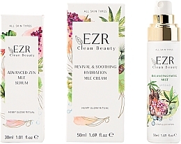 Düfte, Parfümerie und Kosmetik Körperpflegeset Skin ZEN Ritual - EZR Clean Beauty (Gesichtscreme 50ml + Gesichtsserum 30ml + Gesichtsnebel 50ml)