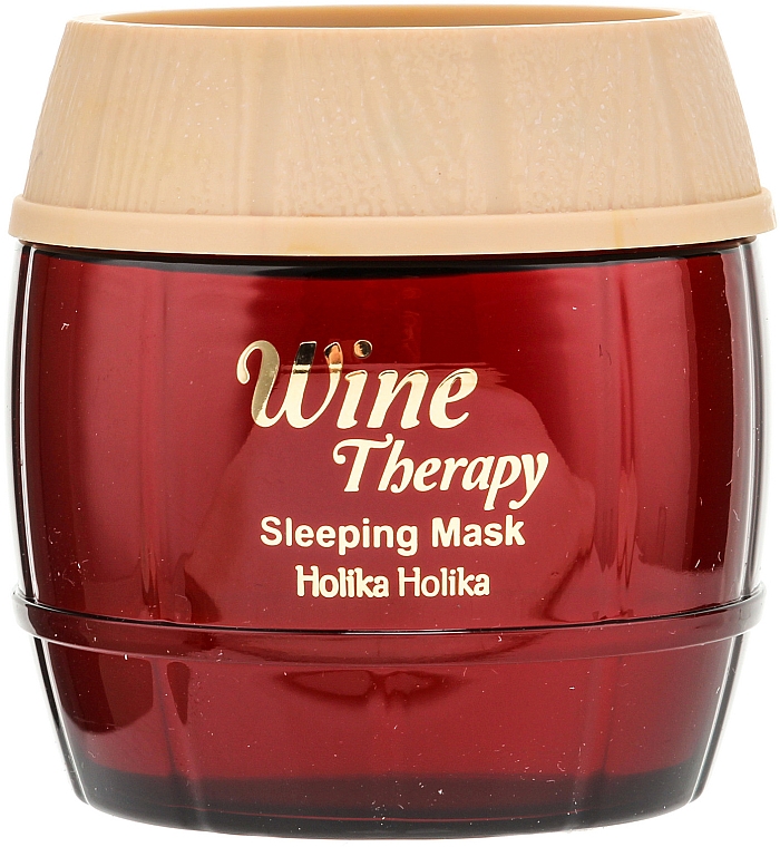 Aufhellende Gesichtsmaske für die Nacht Weintherapie rot - Holika Holika Wine Therapy Sleeping Mask — Bild N2