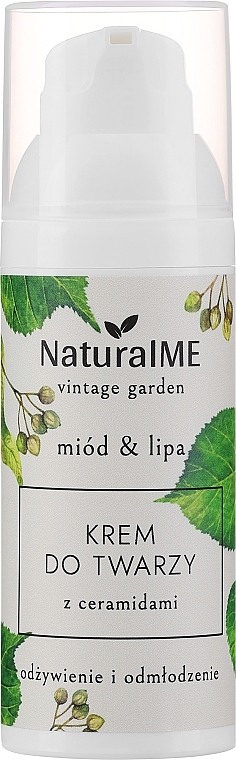 Gesichtscreme mit Ceramiden - NaturalME Vintage Garden Honey & Linden Nourishing & Rejuvenating Cream With Ceramides	 — Bild N1