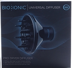 Diffusor für Haartrockner, schwarz - Bio Ionic Universal Diffuser Black  — Bild N3