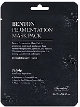 Düfte, Parfümerie und Kosmetik Nährende Tuchmaske mit Ceramiden und Peptiden - Benton Fermentation Mask Pack