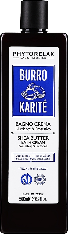 Badecreme mit Sheabutter - Phytorelax Laboratories Shea Butter Foaming Bath Cream — Bild N1