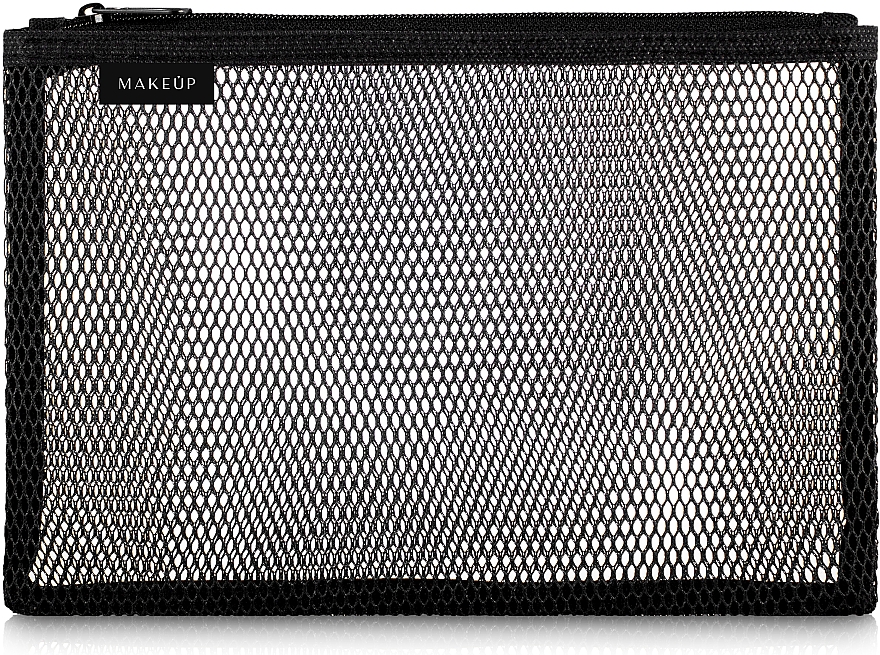 Travel Kosmetiktasche schwarz Black mesh 23x15 cm - MAKEUP — Bild N1