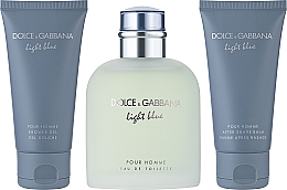 Dolce&Gabbana Light Blue Pour Homme - Duftset (Eau de Toilette 125ml + Duschgel 50ml + After Shave Balsam 50ml)  — Bild N3