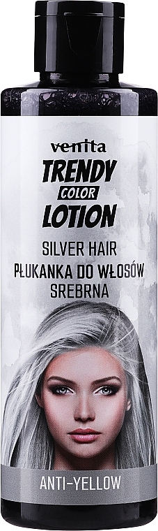 Silber-Tönungsspülung gegen Gelbstich für blondes und graues Haar - Venita Salon Anty-Yellow Blond & Grey Hair Color Rinse Silver