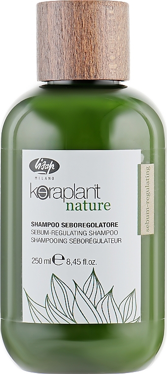 Regulierendes Shampoo für fettiges Haar - Lisap Keraplant Nature Sebum-Regulating Shampoo — Bild N3