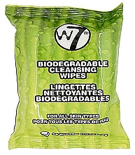 Düfte, Parfümerie und Kosmetik Feuchttücher zum Abschminken - W7 Biodegradable Cleansing Wipes