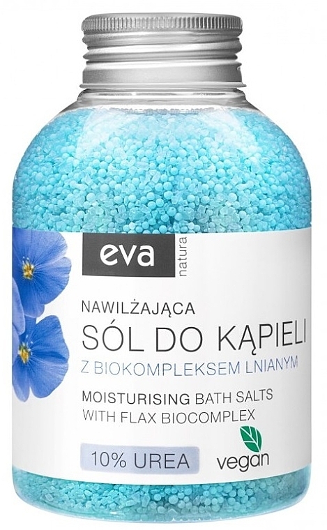 Badesalz Leinen mit Harnstoff 10% - Eva Natura Bath Salt 10% Urea  — Bild N1