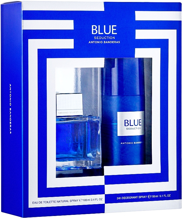 Blue Seduction Antonio Banderas - Duftset (Eau de Parfum 100ml + Deospray 150ml) — Bild N1
