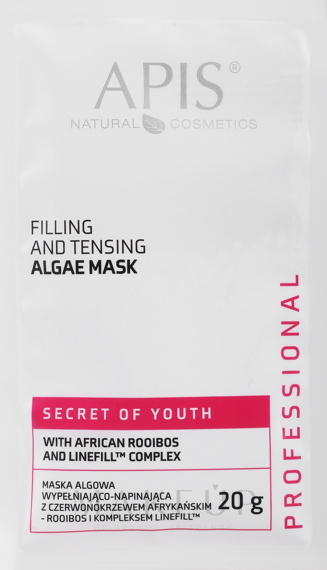 Gesichtsmaske mit Algen - APIS Professional Secret Of Youth Face Mask — Bild 20 g