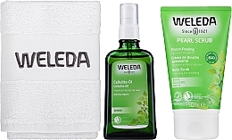 Körperpflegeset - Weleda Happy Skin (Körperpeeling 150ml + Körperöl 100ml + Handtuch)  — Bild N1