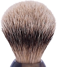 Rasierpinsel Größe 12 - Plisson Horn & High Mountain White Shaving Brush — Bild N2