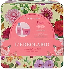 L'Erbolario Acqua Di Profumo 3 Rosa - Körperpflegeset (Körpercreme 200 ml + Duschgel 250 ml)  — Bild N1